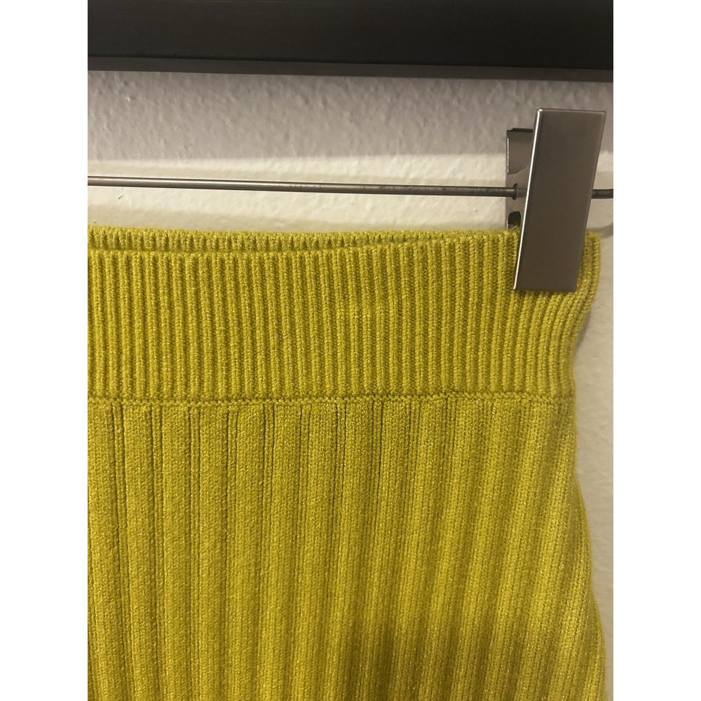 Free People Eliza Mini Skirt Sweater Set, size XS, color Chartreuse‎ NWT - Picture 8 of 12